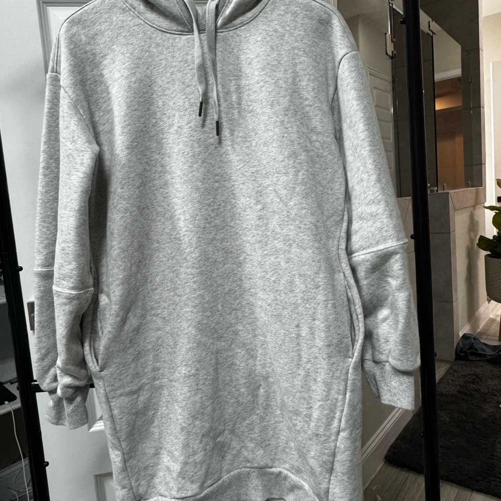 Zella Women’s Gray Hoodie Sweater Dress